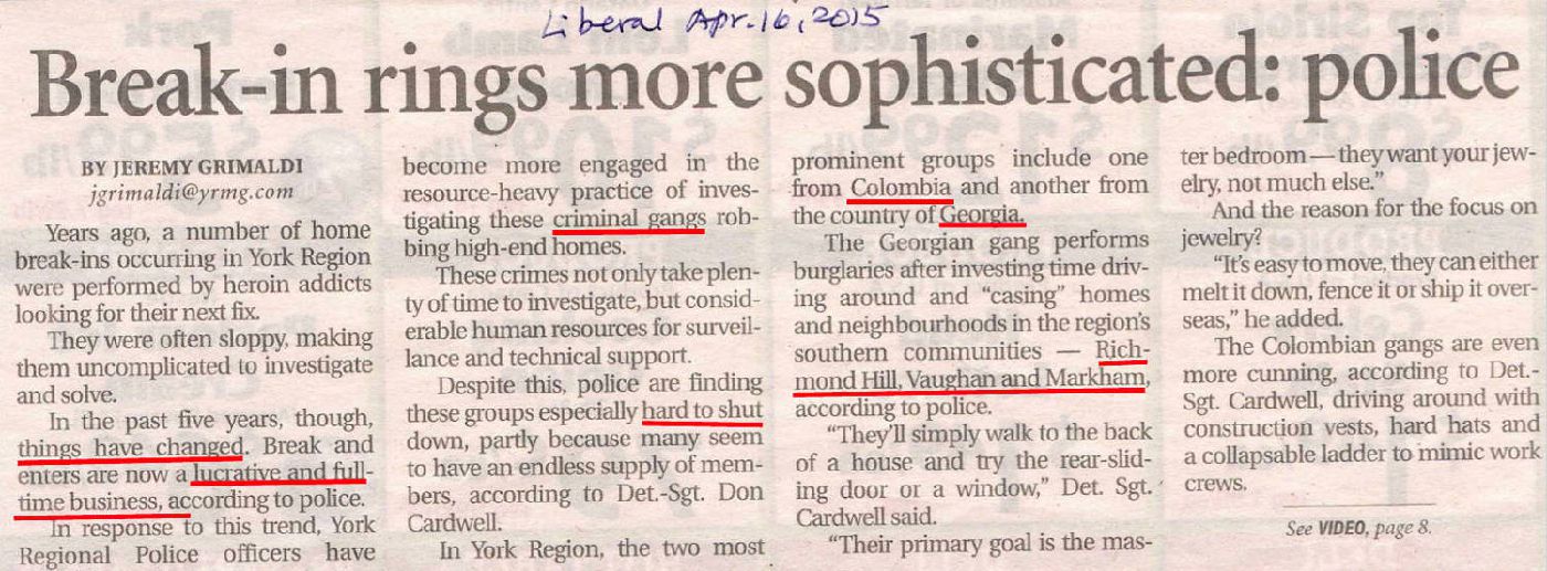 YRP break in ring news article