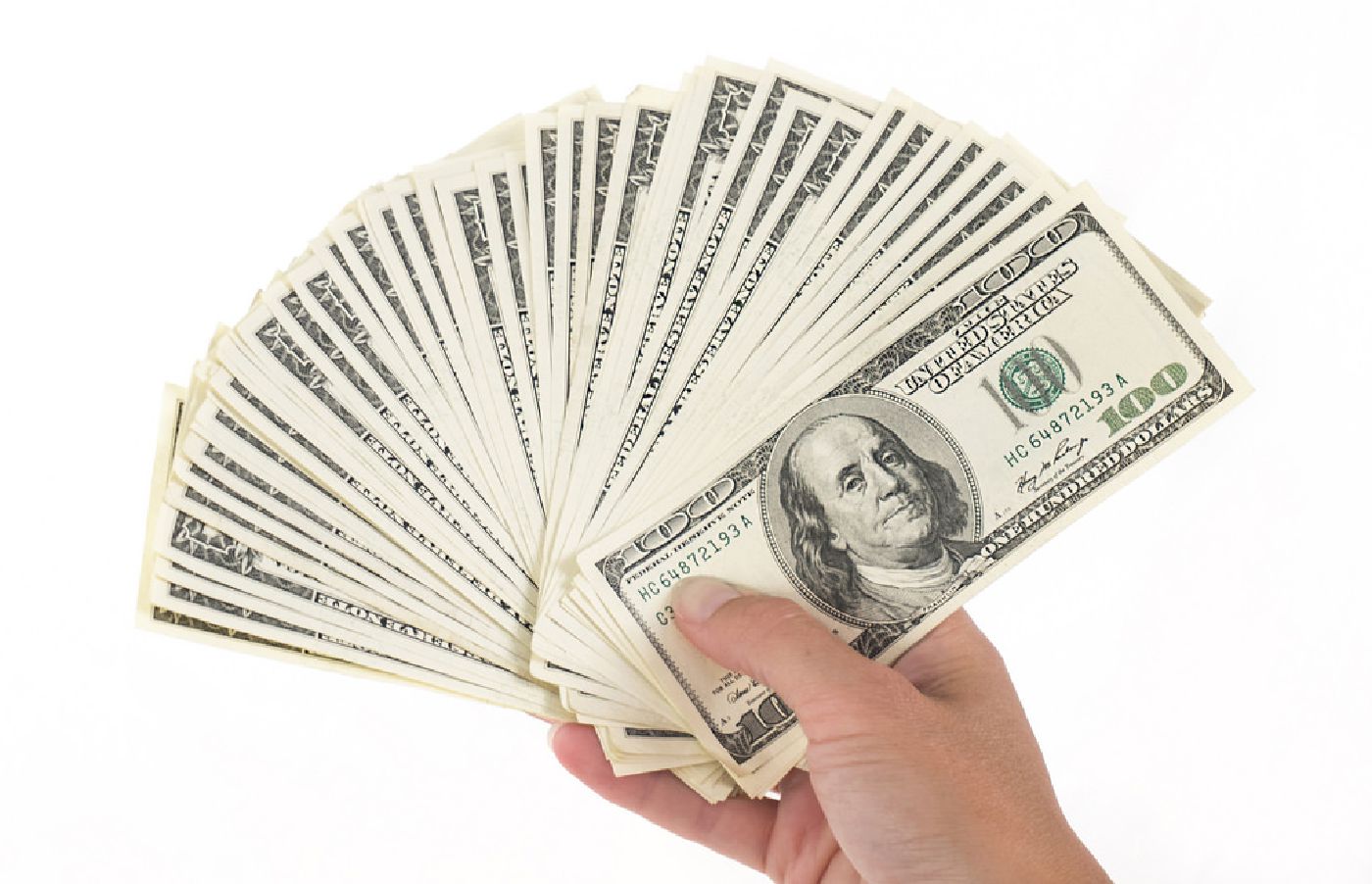 Image of a handful of money